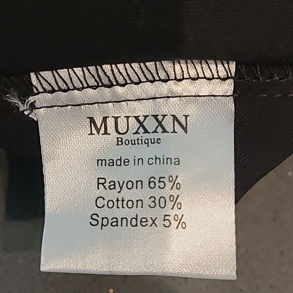 MUXXN sz XL black midi dress - Picture 11 of 14